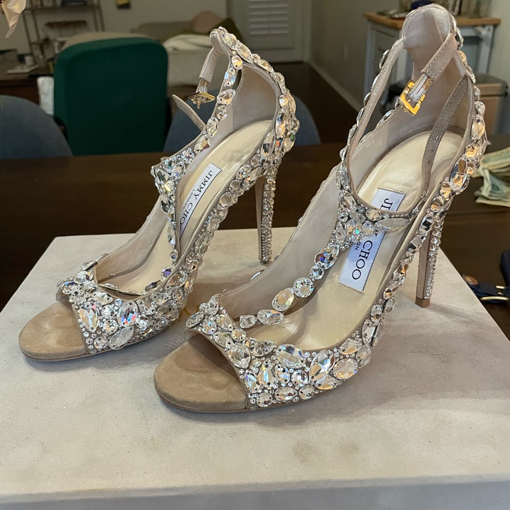 Authentic Jimmy Choos size 36 with original box. Worn once.